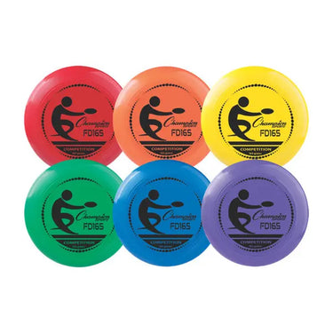 Competition Plastic Discs Set of 6 Champion Sports
